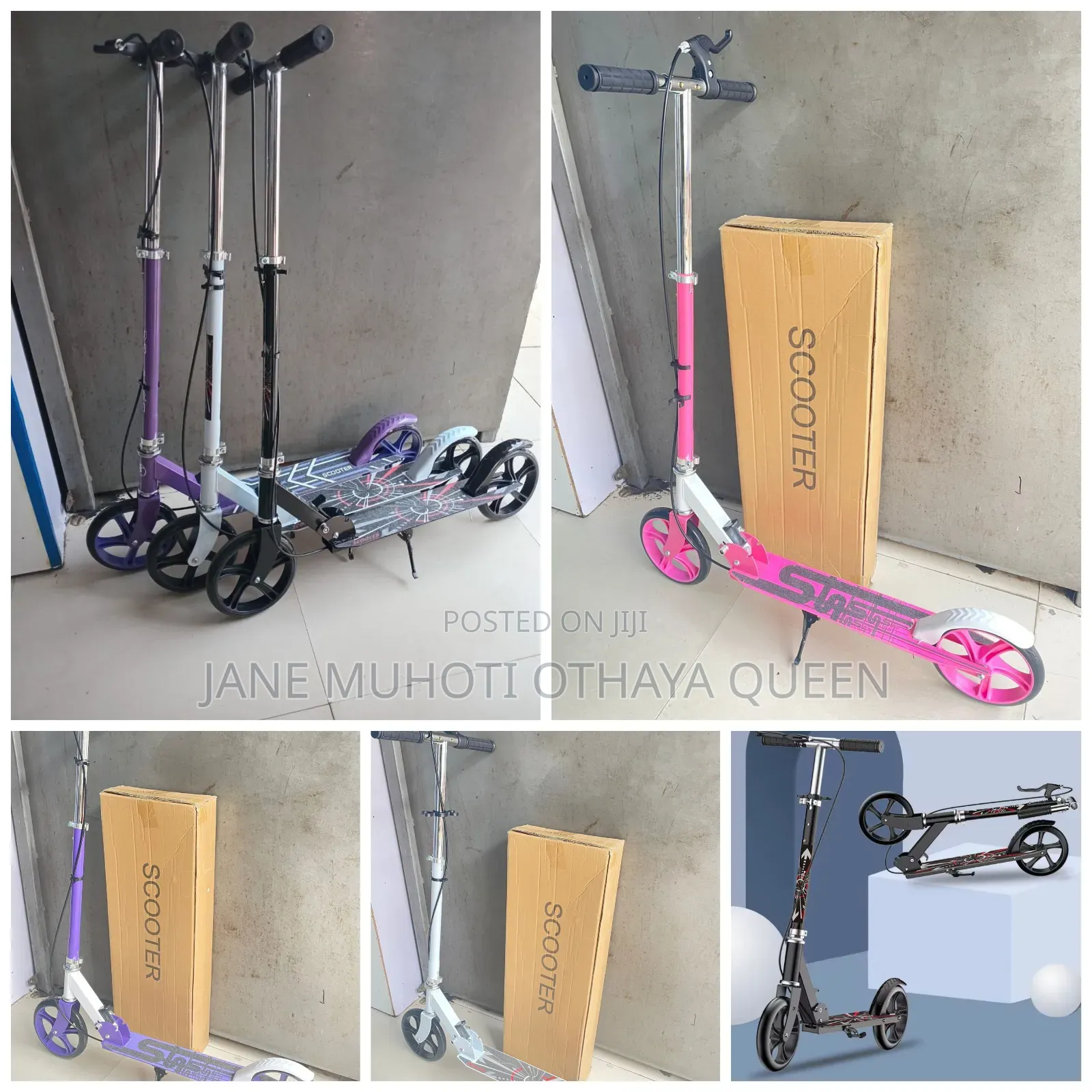 Foldable Metallic Scooters