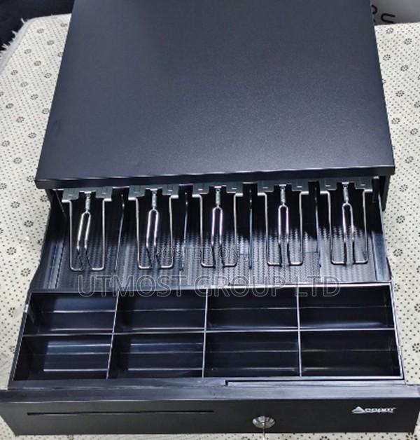 Metal Cash Drawer 5 Note Compartments Pos System Ready - main view