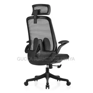 High-back Ergonomic Office Chair With Flip Armrest