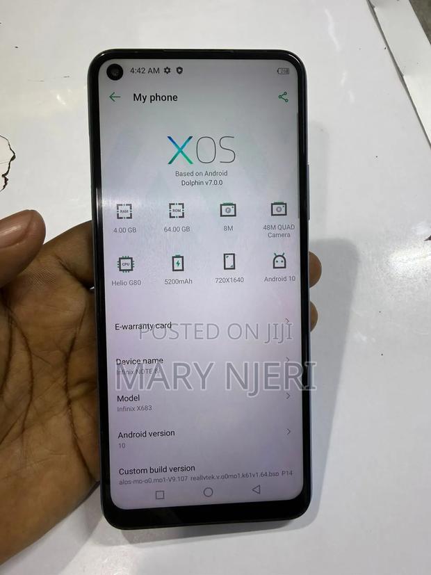 Infinix Note 8i 64 GB Blue - thumbnail 4