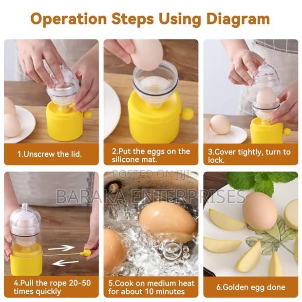 Easy to Operate by Rope Egg Mixer - thumbnail 3