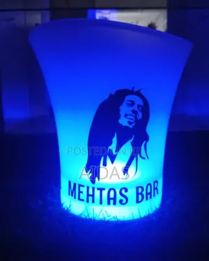 4.5l Led Glowing Ice Bucket - Color Changing RGB Wine Beer Chiller