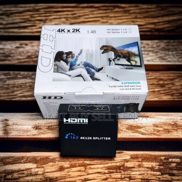 Plug and Play Setup 2 Port Hdmi Splitter 1×2 Repeater Amplifier