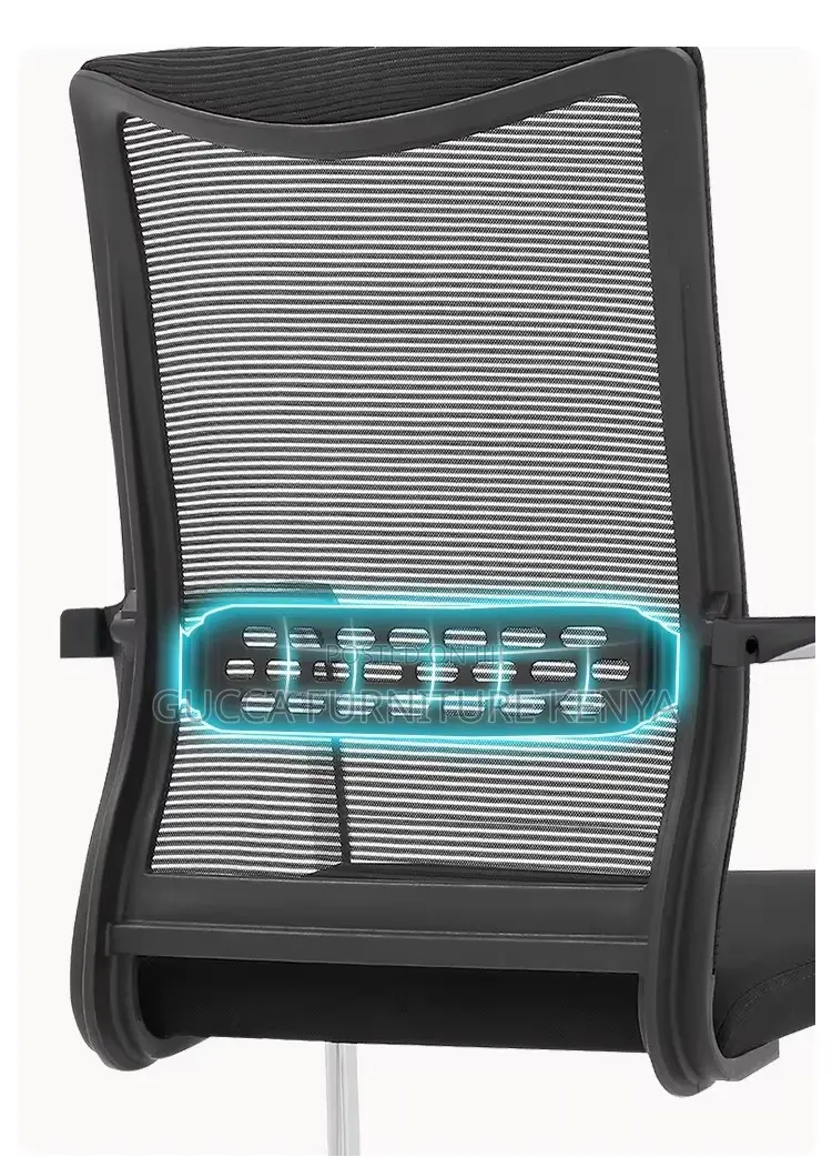 Ergonomic Mid-back Mesh Reception Chair