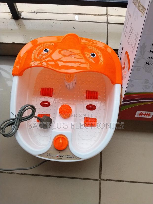 Luxury Foot Spa Massager - Heated Bubbles Rollers | Home Spa Treat