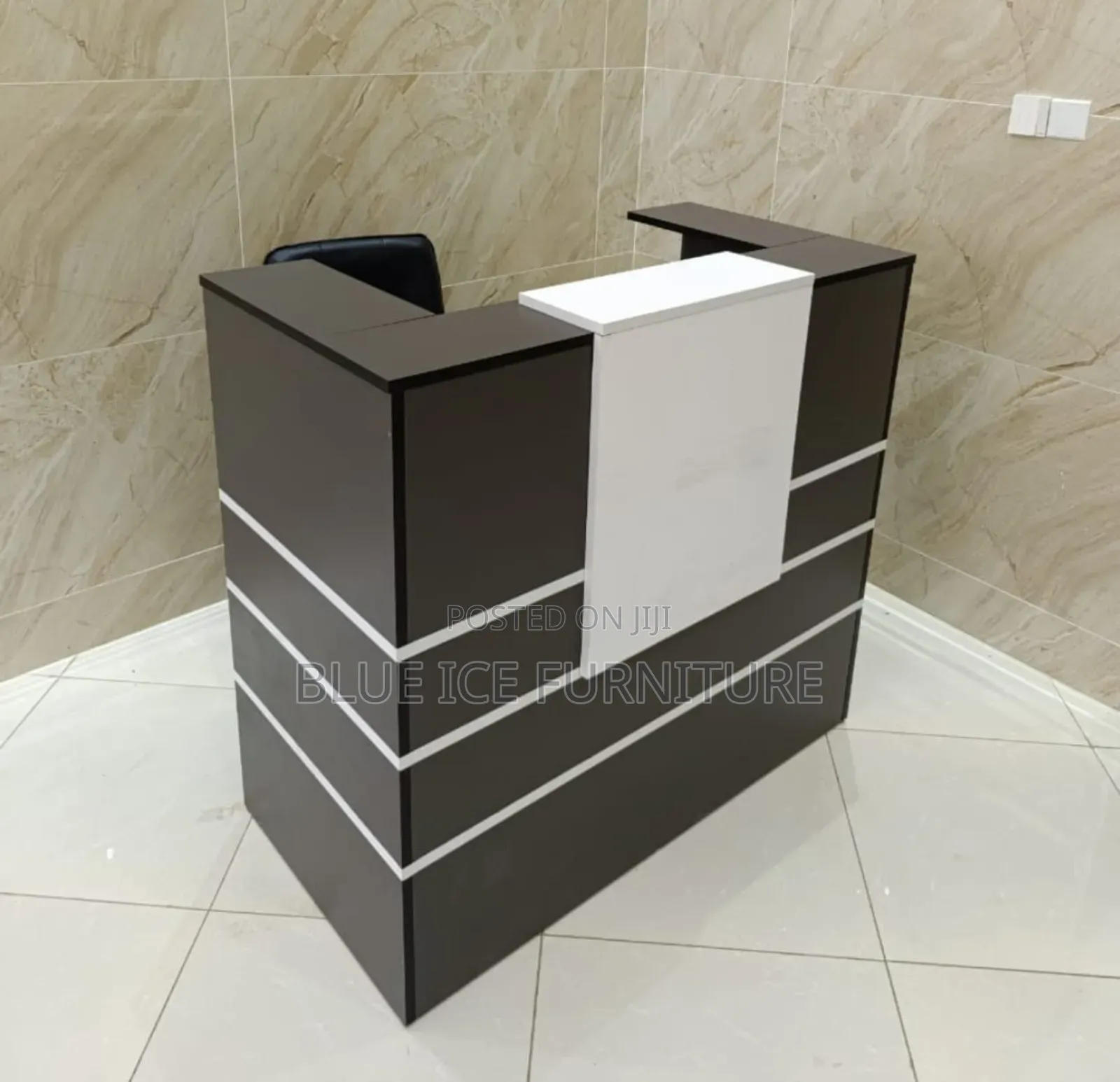 Grey Reception Office Desk
