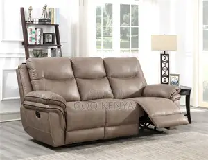 Home Sofa Set; Modern Sectional Sofa With Reclining Leather Chairs
