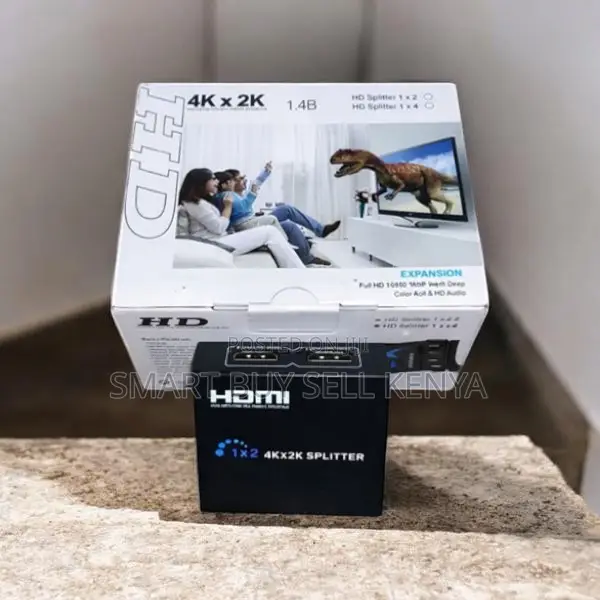 Supports Blu-Ray/DVD Players 2 Port Hdmi 1x2 Splitter Adapter