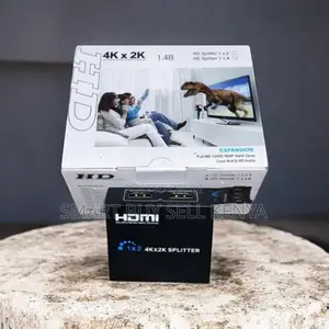  2 Port Hdmi 1x2 Splitter Adapter Works With Streaming Devices