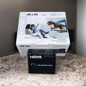  2 Port Hdmi 1x2 Splitter Adapter With Led Indicator Lights
