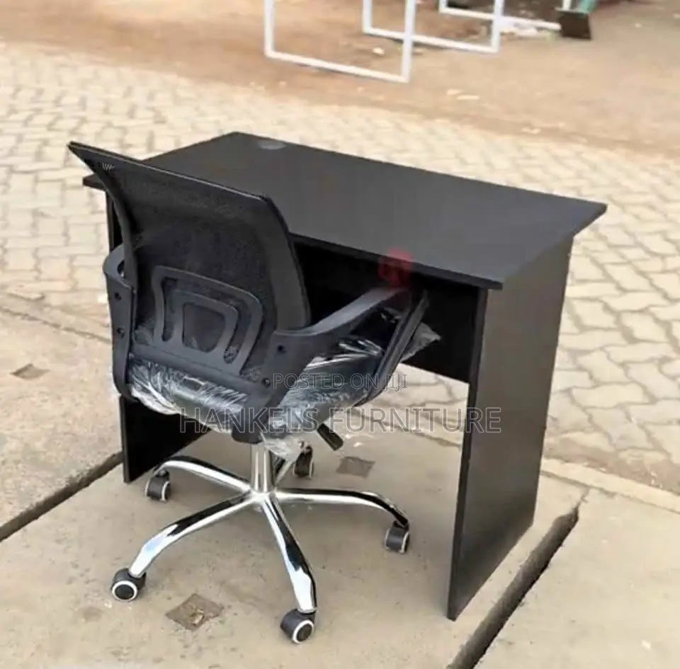 Black Desk and Chair