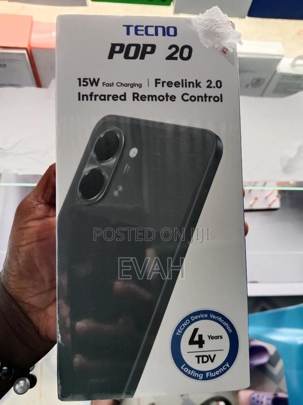 New Tecno Pop 20 128 GB Black - main view