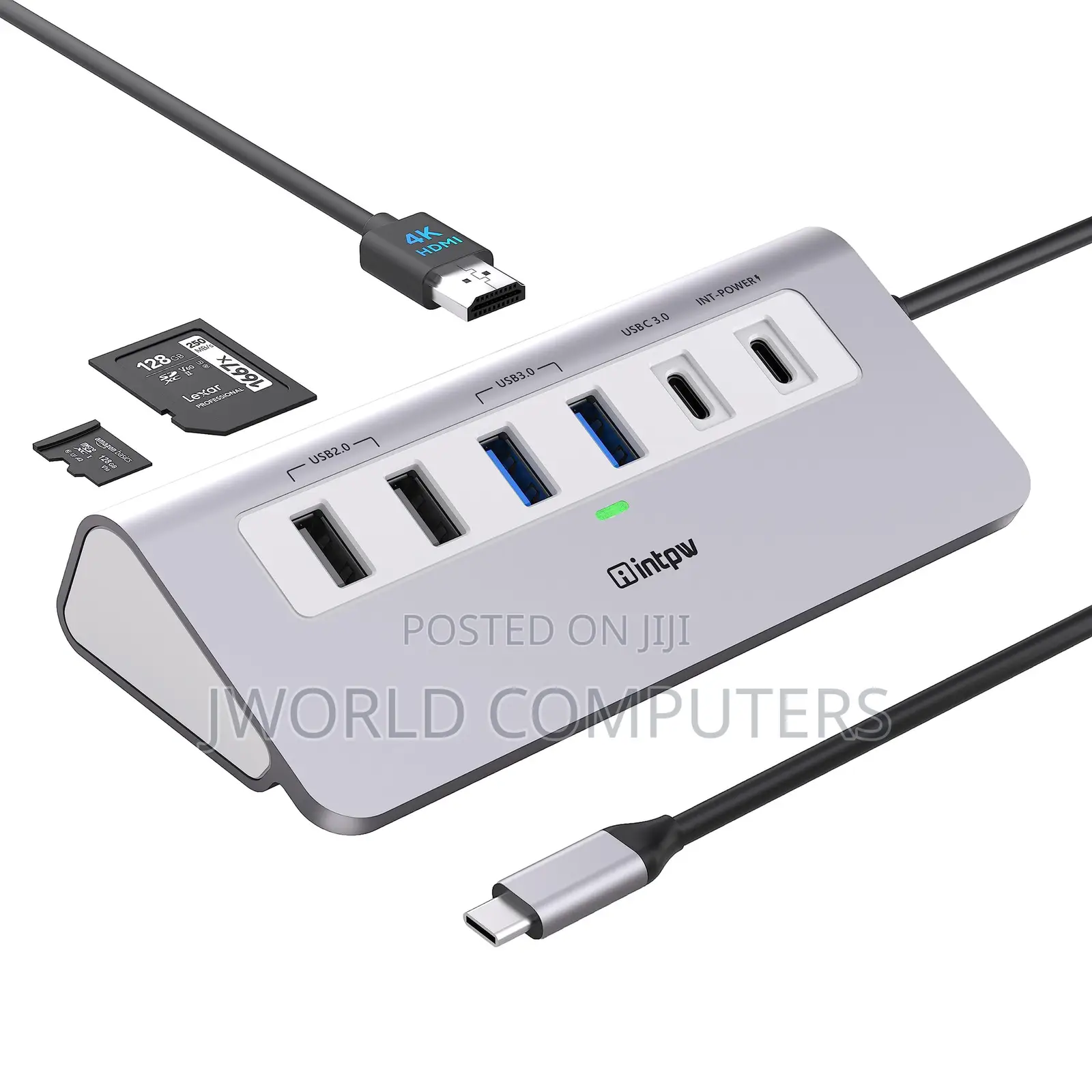 Usb Type C Hub 9-in-1 With Wireless Charging