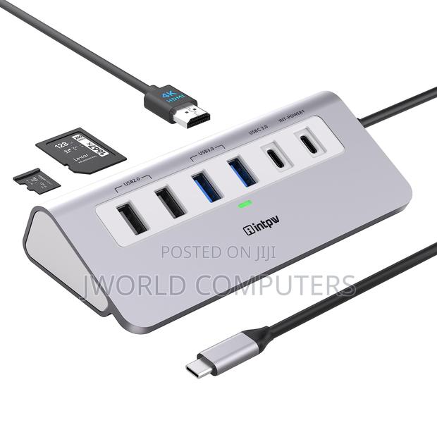 Usb Type C Hub 9-in-1 With Wireless Charging