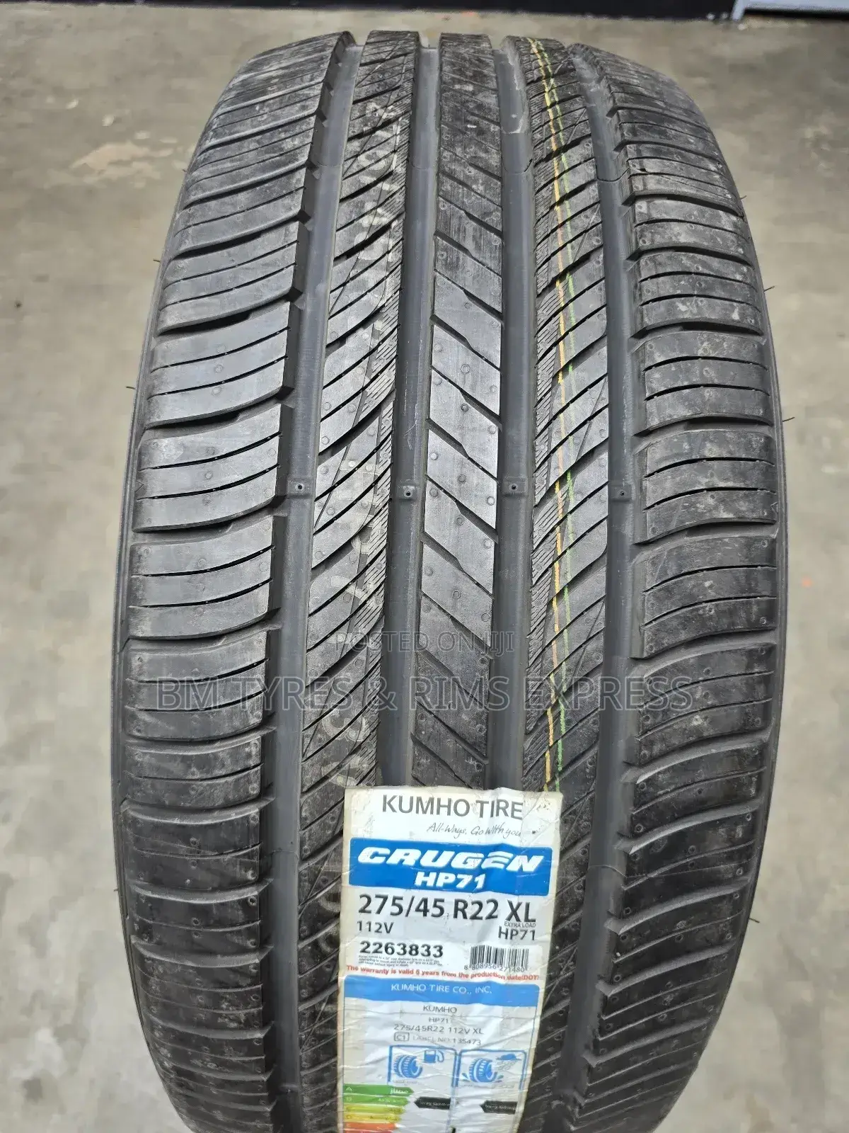 275 /45 R22 Khumo Tyres (Highway)
