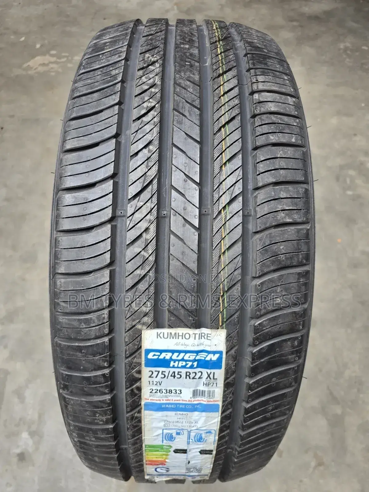 275 /45 R22 Khumo Tyres (Highway)