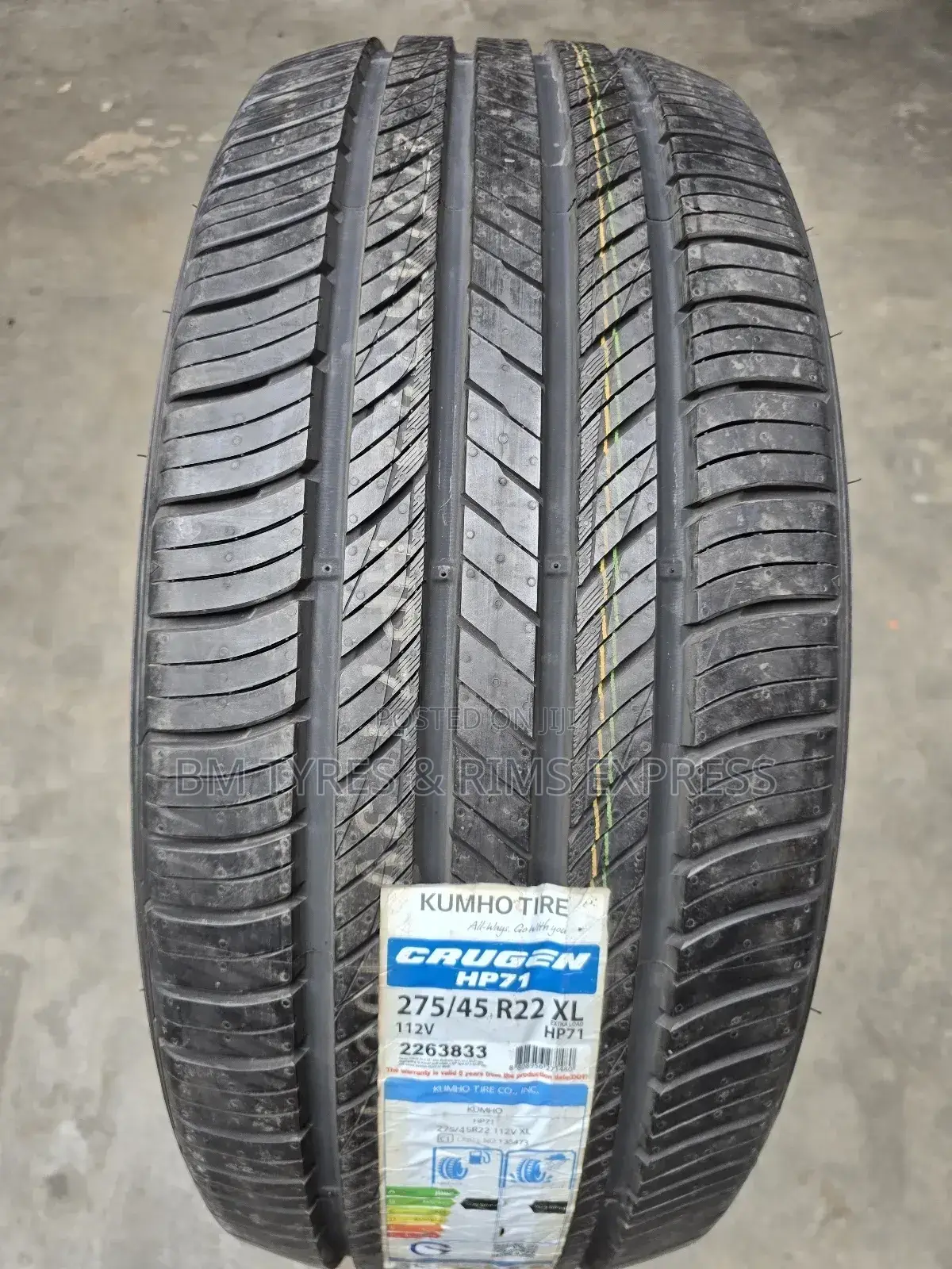 275 /45 R22 Khumo Tyres (Highway)