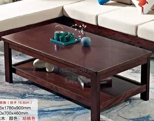 Office Coffee Tables; Mahogany Office Lobby Center Table