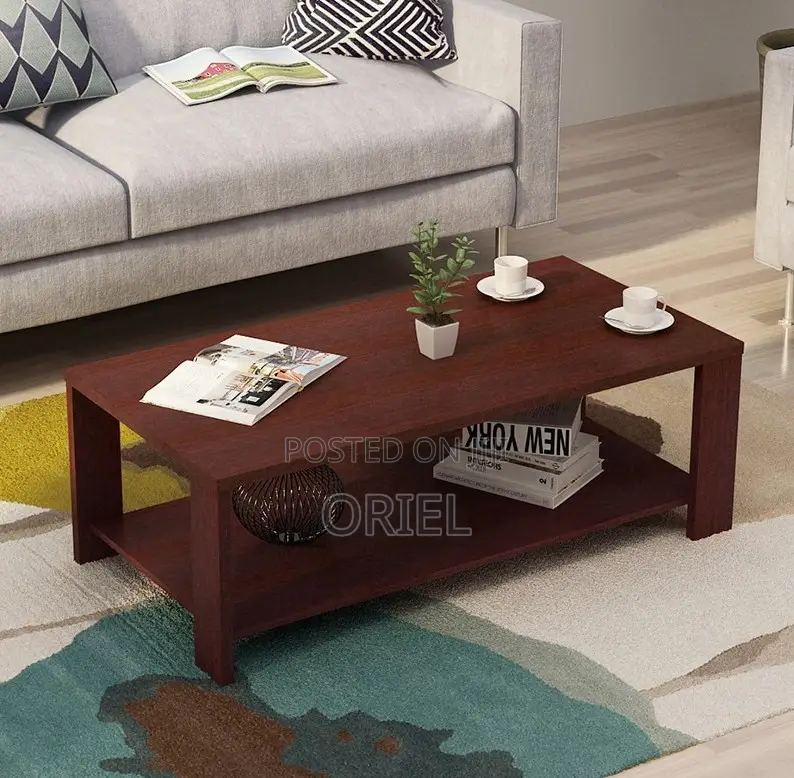 Office Coffee Tables; Mahogany Office Lobby Center Table