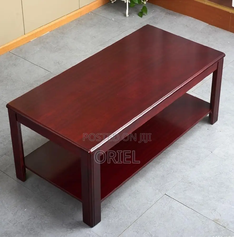 Office Coffee Tables; Mahogany Office Lobby Center Table
