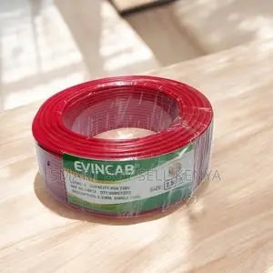 Evin Heavy Performance Red 2.5mm Single Core Solid Electrical Cable