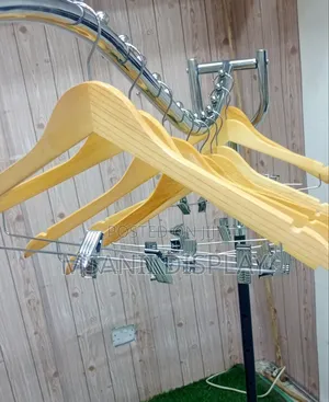 Wooden Hangers With Clips