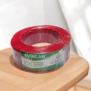 Evin Stable Performance Red 2.5mm Single Core Solid Electrical Cable