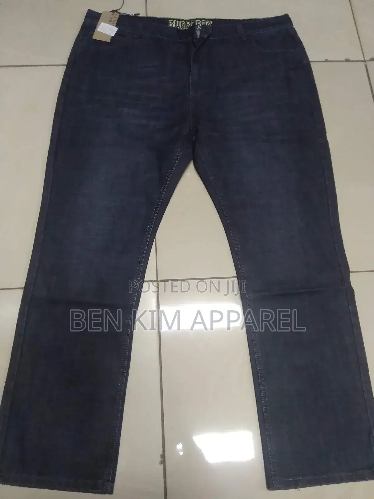 Burberry Mens Jeans Blue Straight Fit 46.