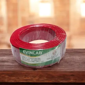 Evin Industrial Grade Red 2.5mm Single Core Solid Wire Wiring Cable
