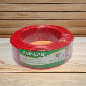 Evin High Conductivity Red 2.5mm Single Core Solid Wire Wiring Cable