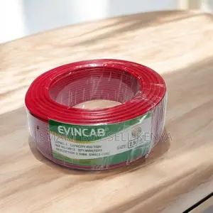 Evin Premium Grade Red 2.5mm Single Core Solid Wiring Cable