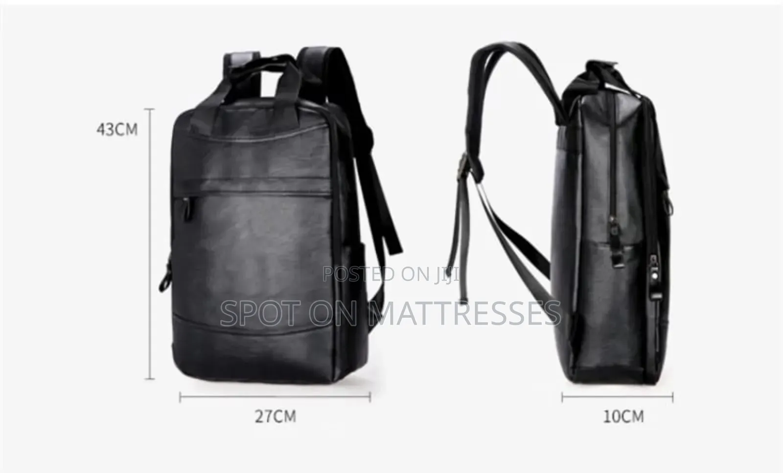 Classic Unisex Backpack. Brown And Black. Delivery Services Available.