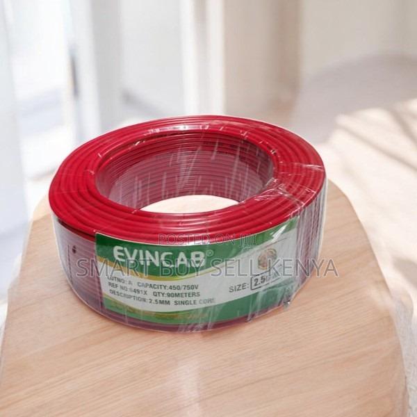 Evin Indoor Install Red 2.5mm Single Core Solid Wiring Cable