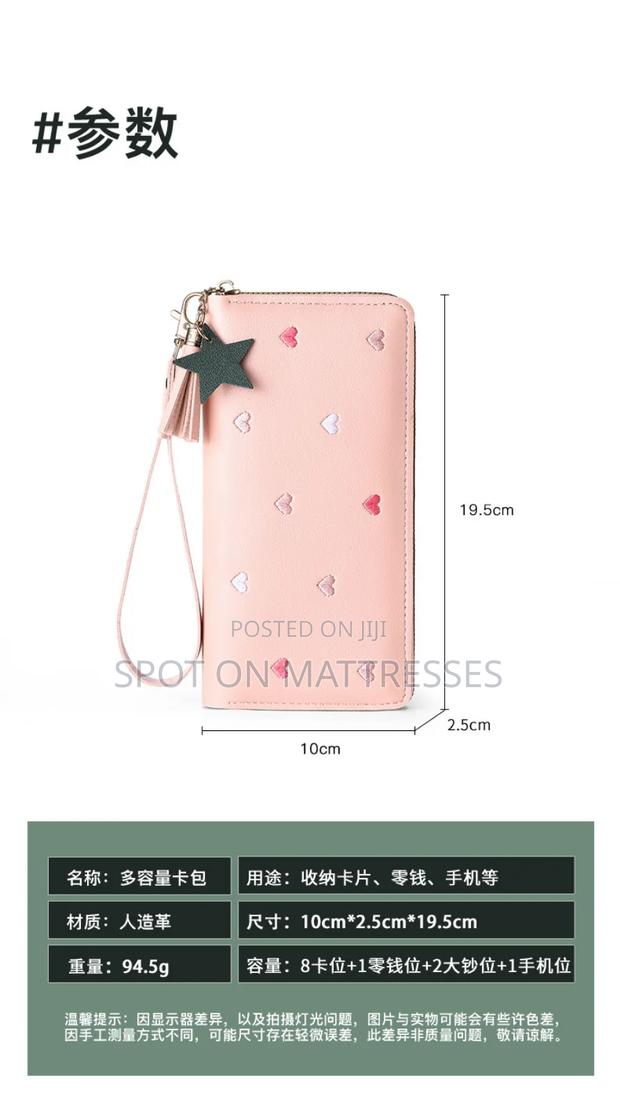 Ladies Stylish Wallets. Colours Pink, Grey, Black. Delivery Available