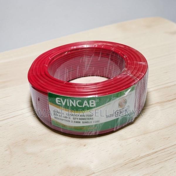 Evin Red 2.5mm Single Core Moisture Resistant Electrical Wiring Cable