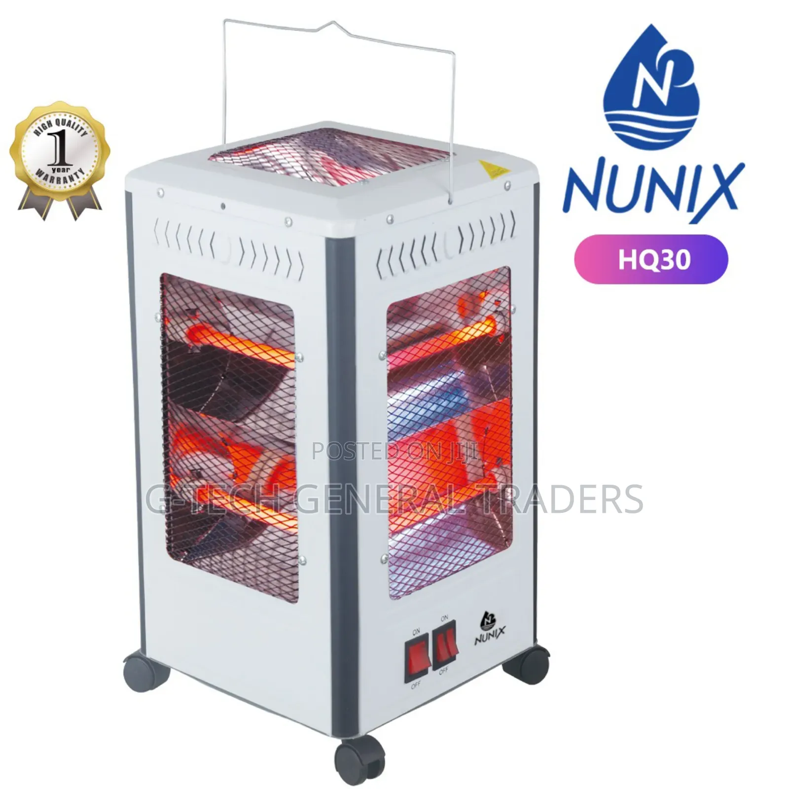 Nunix 5 Sided Quartz Room Heater Hq30