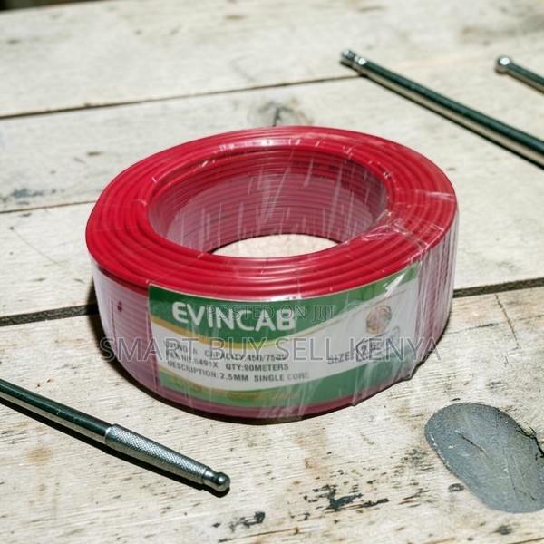 Excellent Conductivity Evin Red 2.5mm Single Core Wiring Cable