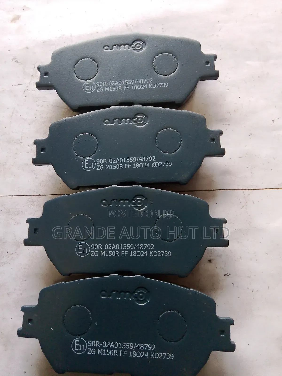 Front Brake Pads for Toyota Isis (Asimco Brand)