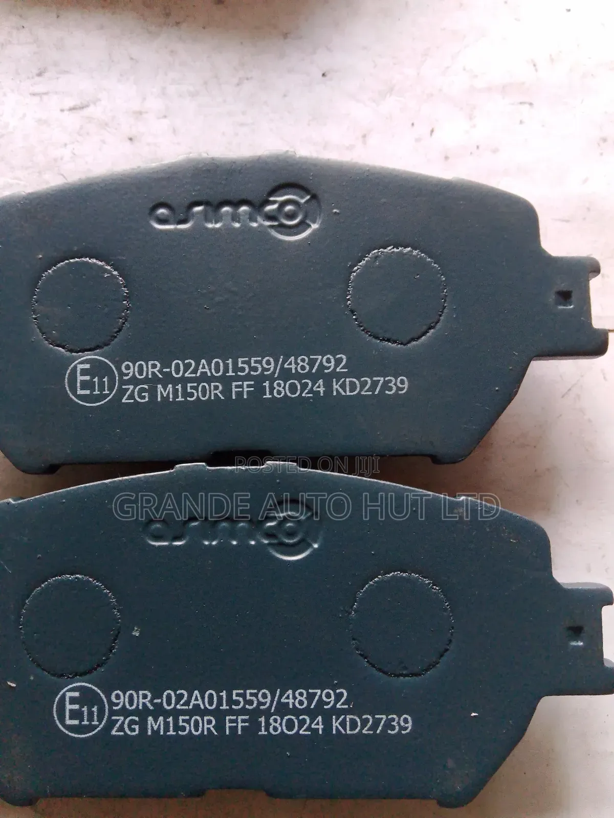 Front Brake Pads for Toyota Isis (Asimco Brand)