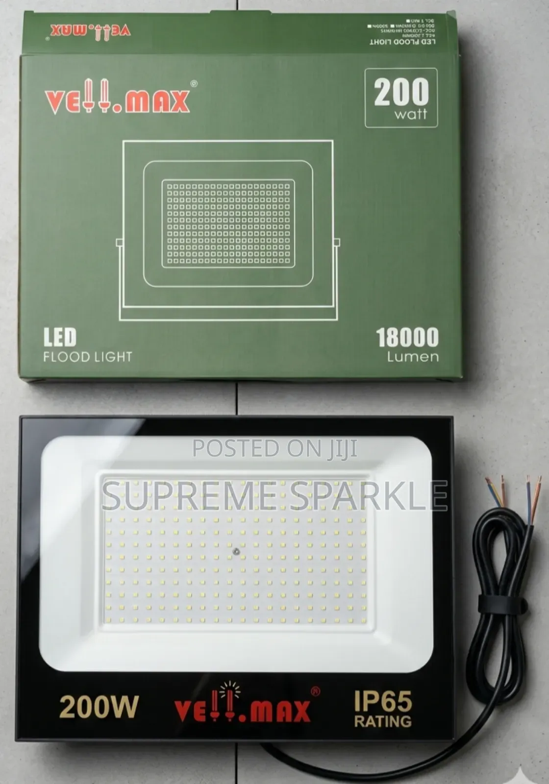 Vellmax Flood Light Led 200w, Brightness 18000 Lumen