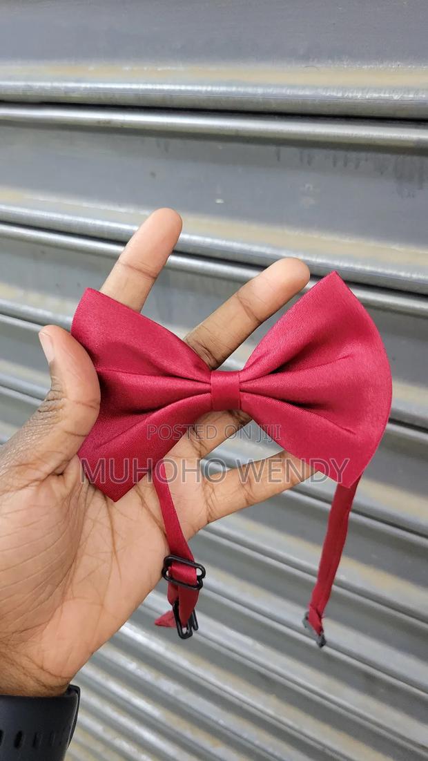 Maroon Suspenders and Bow Tie - thumbnail 2
