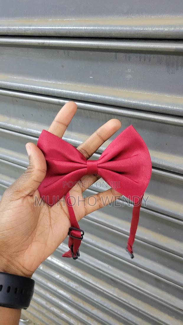 Maroon Suspenders and Bow Tie - thumbnail 3