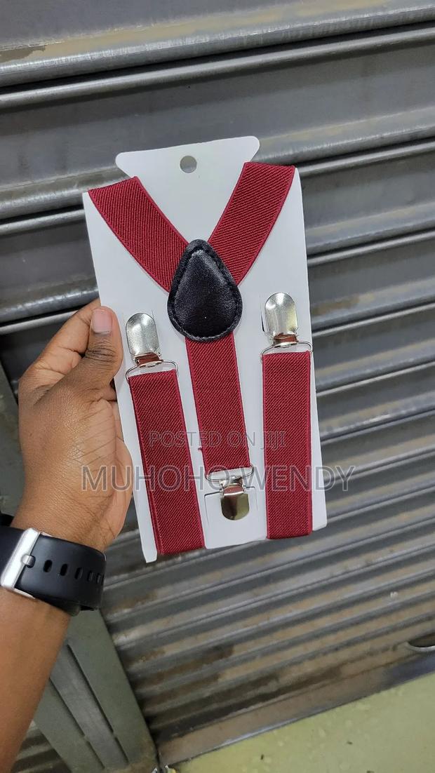 Maroon Suspenders and Bow Tie - thumbnail 6