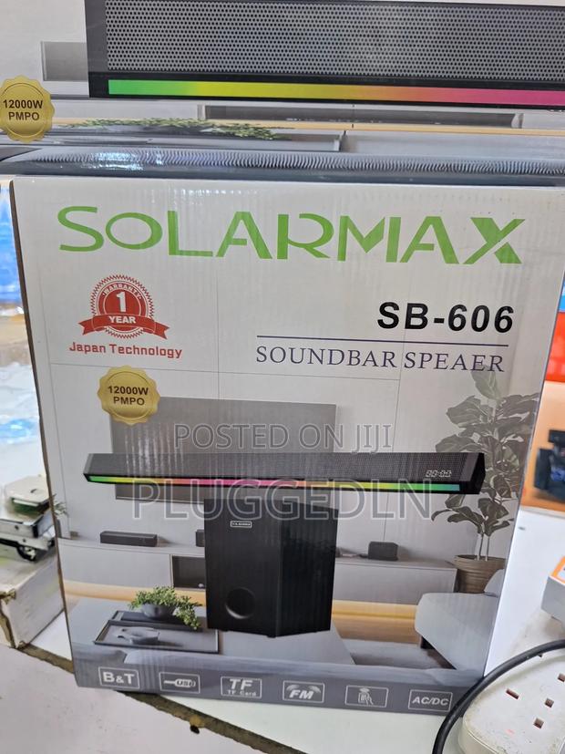 Solarmax Sb-606 2.1 Channel Soundbar Multimedia Speaker System.