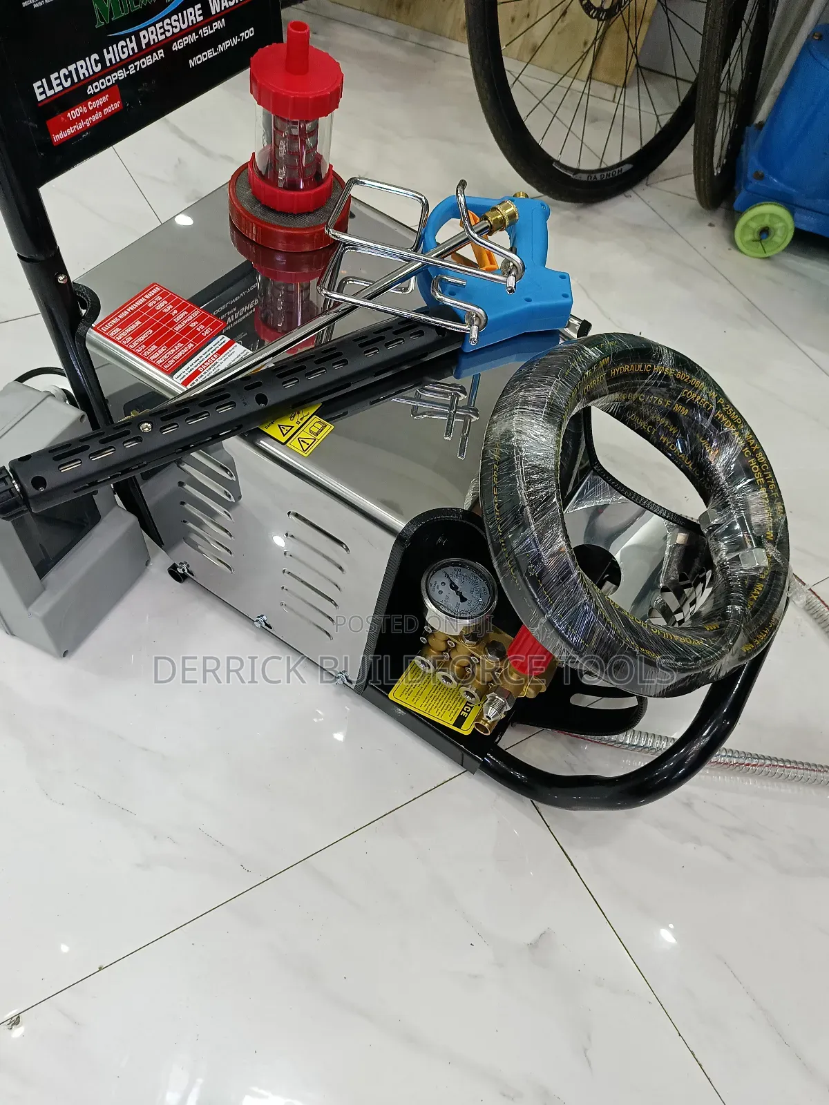 Milano 4400psi-270bar High Pressure Car Washer Machine