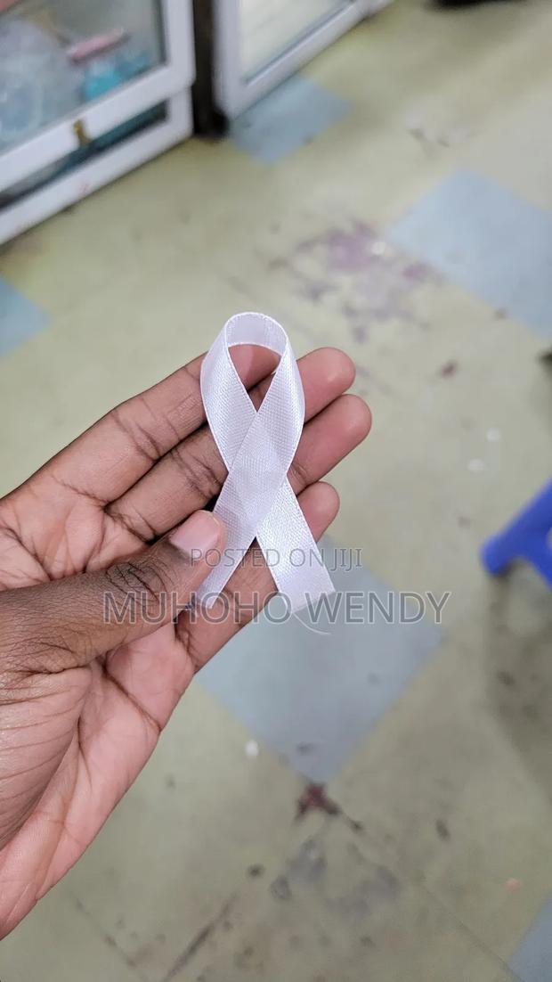 White Awareness/ Symbolic Ribbons - main view