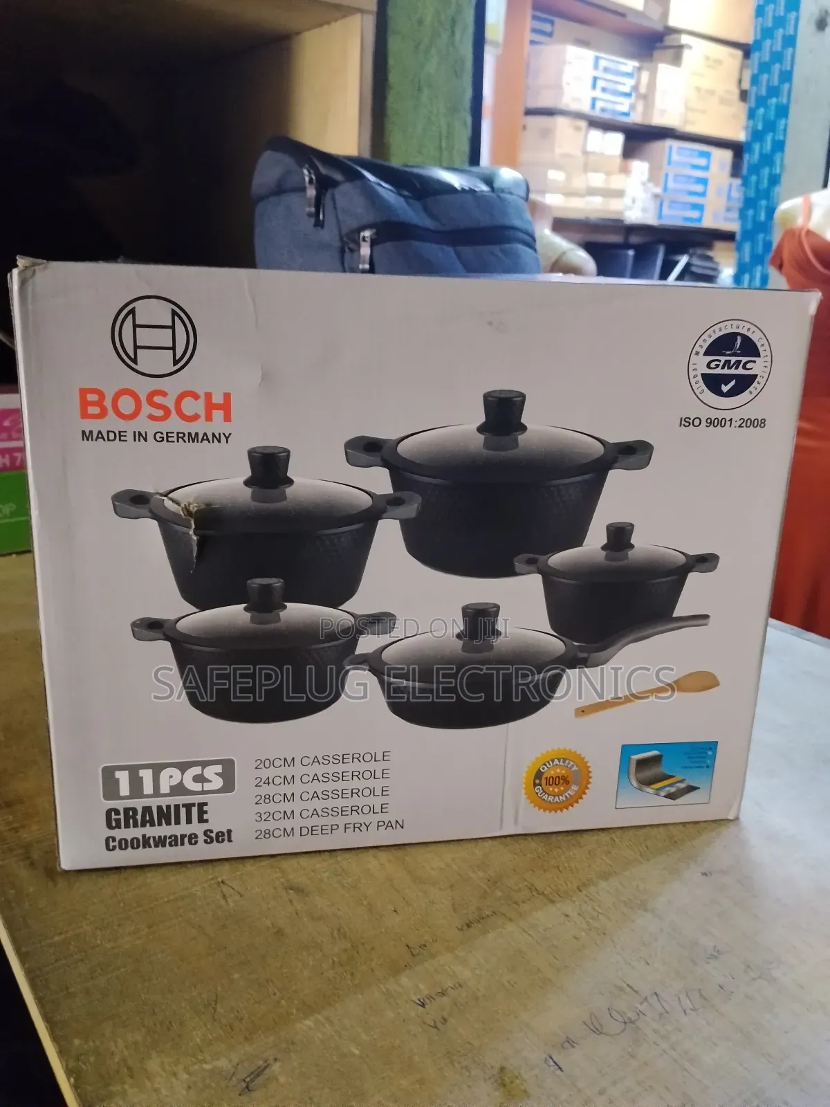 Bosch 11pc Cookware Set - Diamond Texture + Silicone Lids