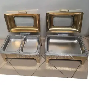 Gold Roll Top Chaffing Dishes