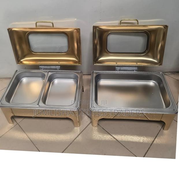 Gold Roll Top Chaffing Dishes