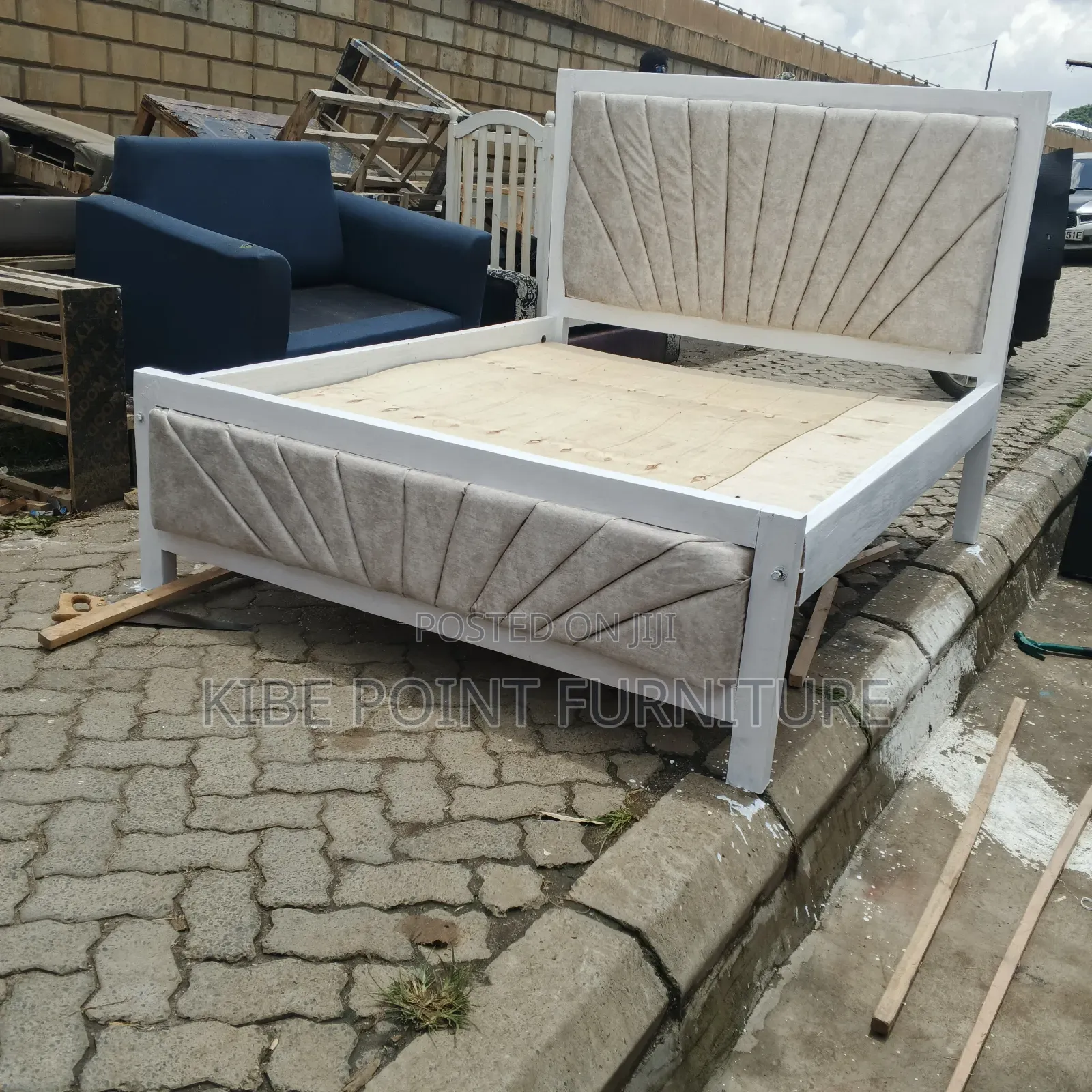 Cream White Bed Available